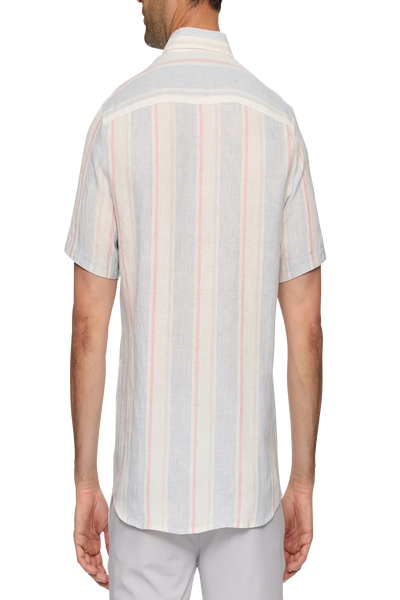 Brent Stripe Linen Blend Shirt