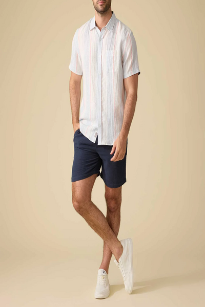Brent Stripe Linen Blend Shirt