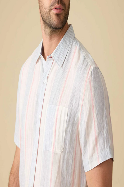 Brent Stripe Linen Blend Shirt