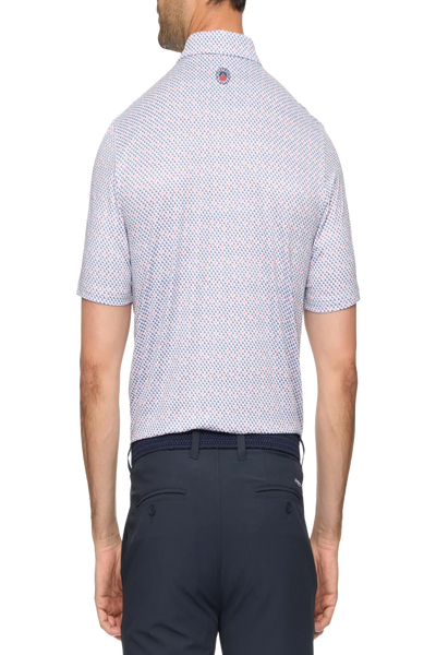 Lakewood Arrow Geo Print Performance Polo