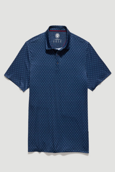 Sienna Simple Leaf Print Performance Polo