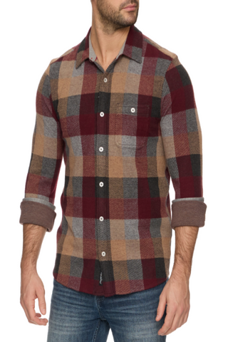 Flag & Anthem Mathis Box Plaid Hero Knit Flannel