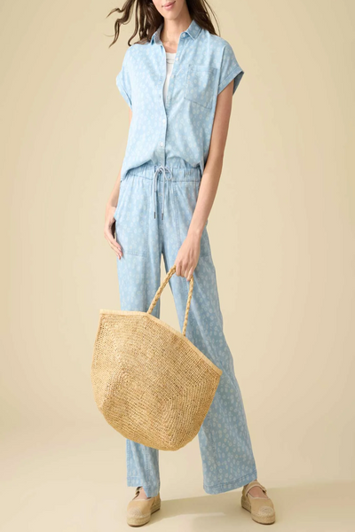 Siena Bleach Print Dolman Shirt