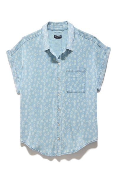 Siena Bleach Print Dolman Shirt