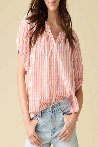 Carolina Pucker Peasant Blouse