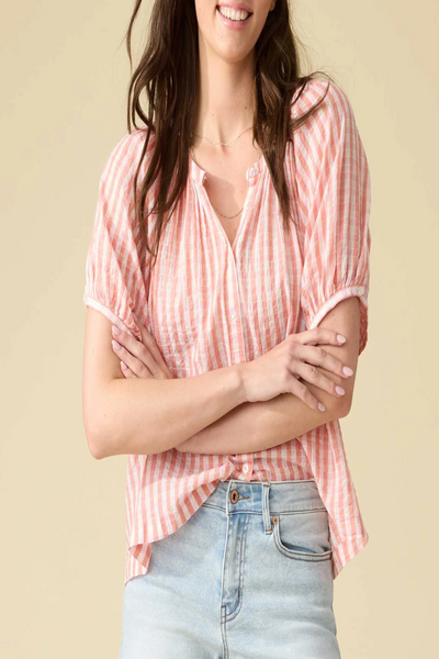 Carolina Pucker Peasant Blouse