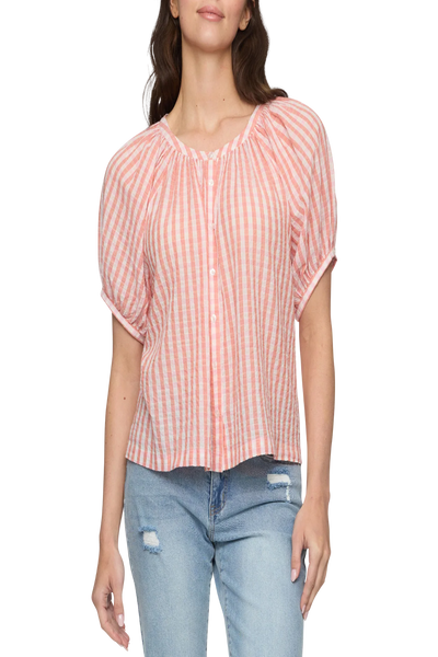 Carolina Pucker Peasant Blouse