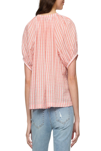 Carolina Pucker Peasant Blouse