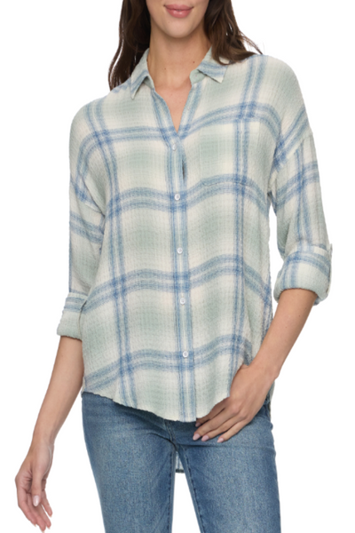 Leetonia Pucker Boyfriend Shirt