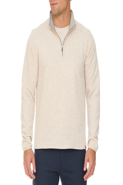 Bradner Super Soft Quilted 1/4 Zip Mock Neck