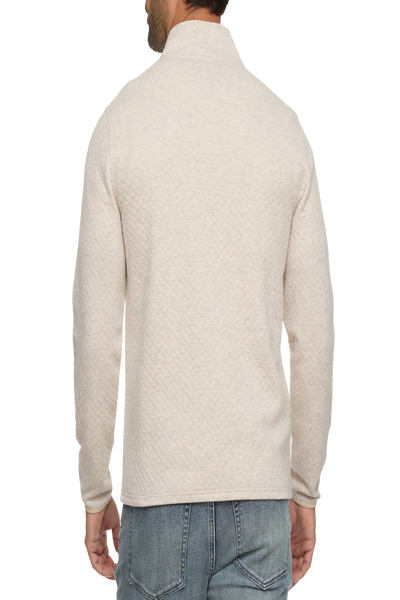 Bradner Super Soft Quilted 1/4 Zip Mock Neck