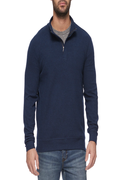 Hero Solid Twill 1/4 Zip Mock Neck