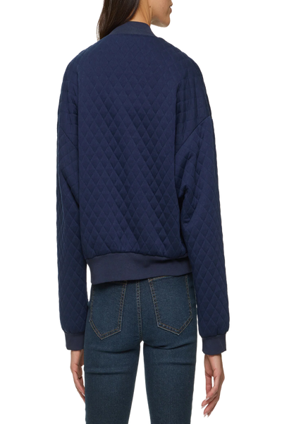 Hallie Quilted Knit Bomber Jacket
