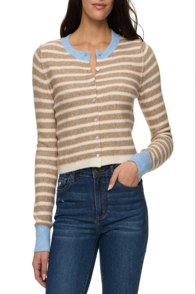 Marietta Contrast Stripe Cardigan