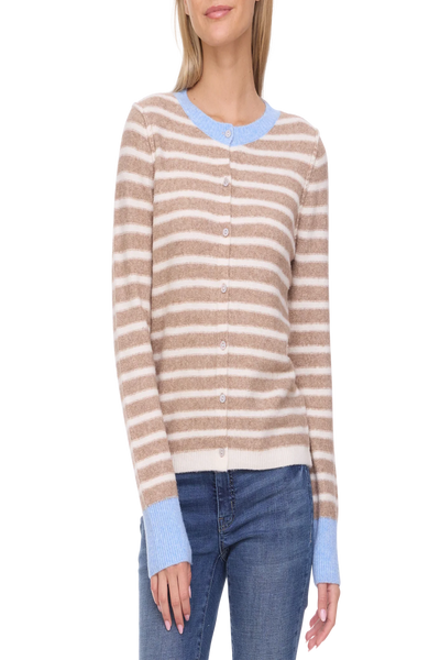 Marietta Contrast Stripe Cardigan