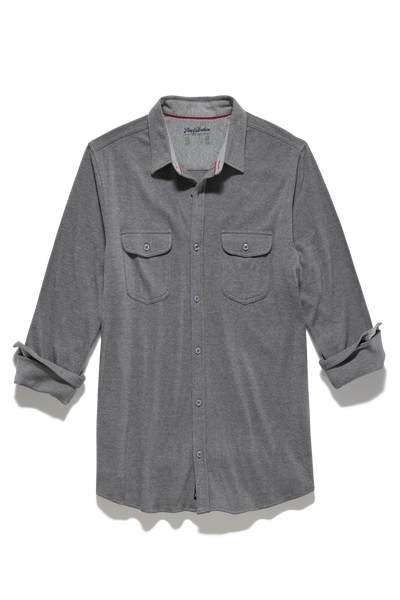Hero Solid Twill Knit Flannel Shirt
