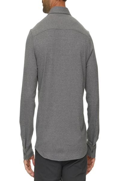 Hero Solid Twill Knit Flannel Shirt
