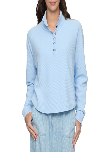 Adriana Snap Front Washed Pullover