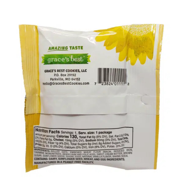 Sunflower Seed Cookies 1oz Bag