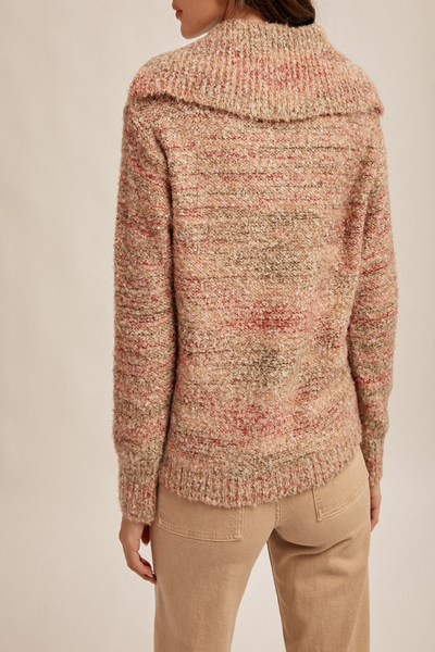 Mind Reader Fuzzy Wide Collar Sweater