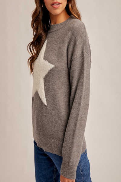 Star Struck Star Pattern Sweater
