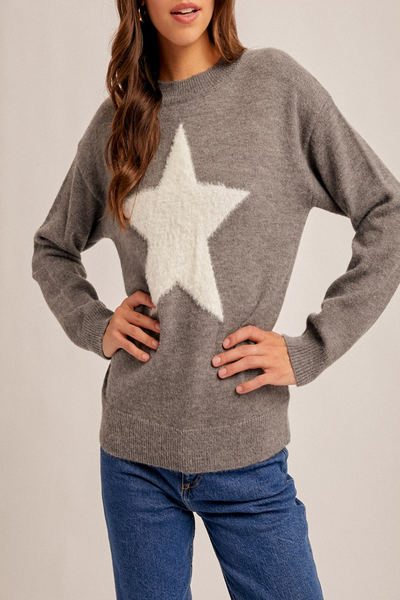 Star Struck Star Pattern Sweater