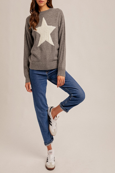 Star Struck Star Pattern Sweater