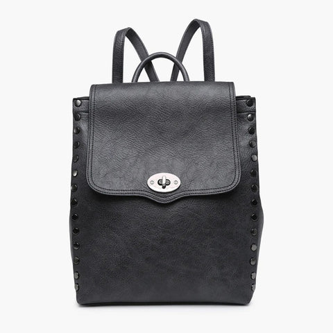 Jen & Co Bex Distressed Studded Backpack Bag
