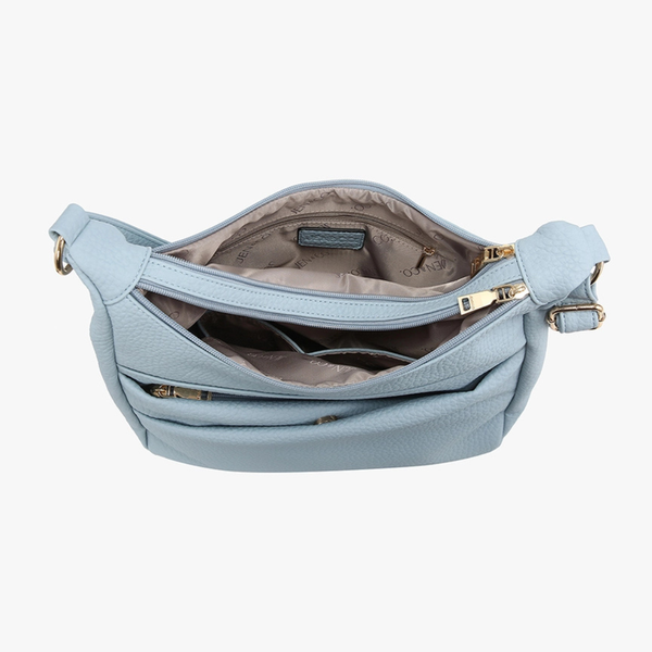 Lillian Dual Zip Compartment Crossbody