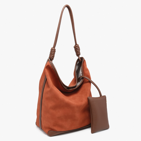 Jen & Co Harper Distressed Hobo