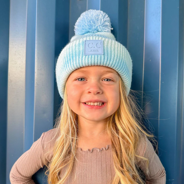 C.C Kids Tie Dye Pom Beanie