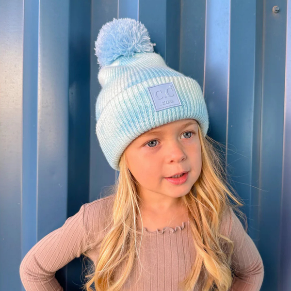 C.C Kids Tie Dye Pom Beanie