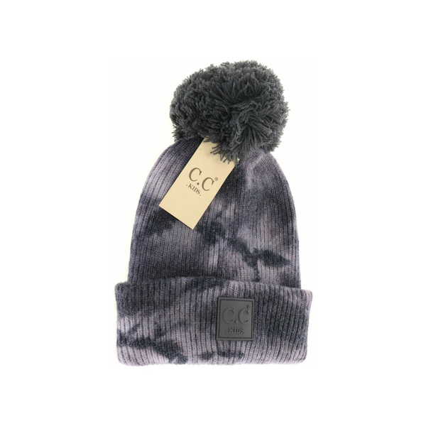 C.C Kids Tie Dye Pom Beanie