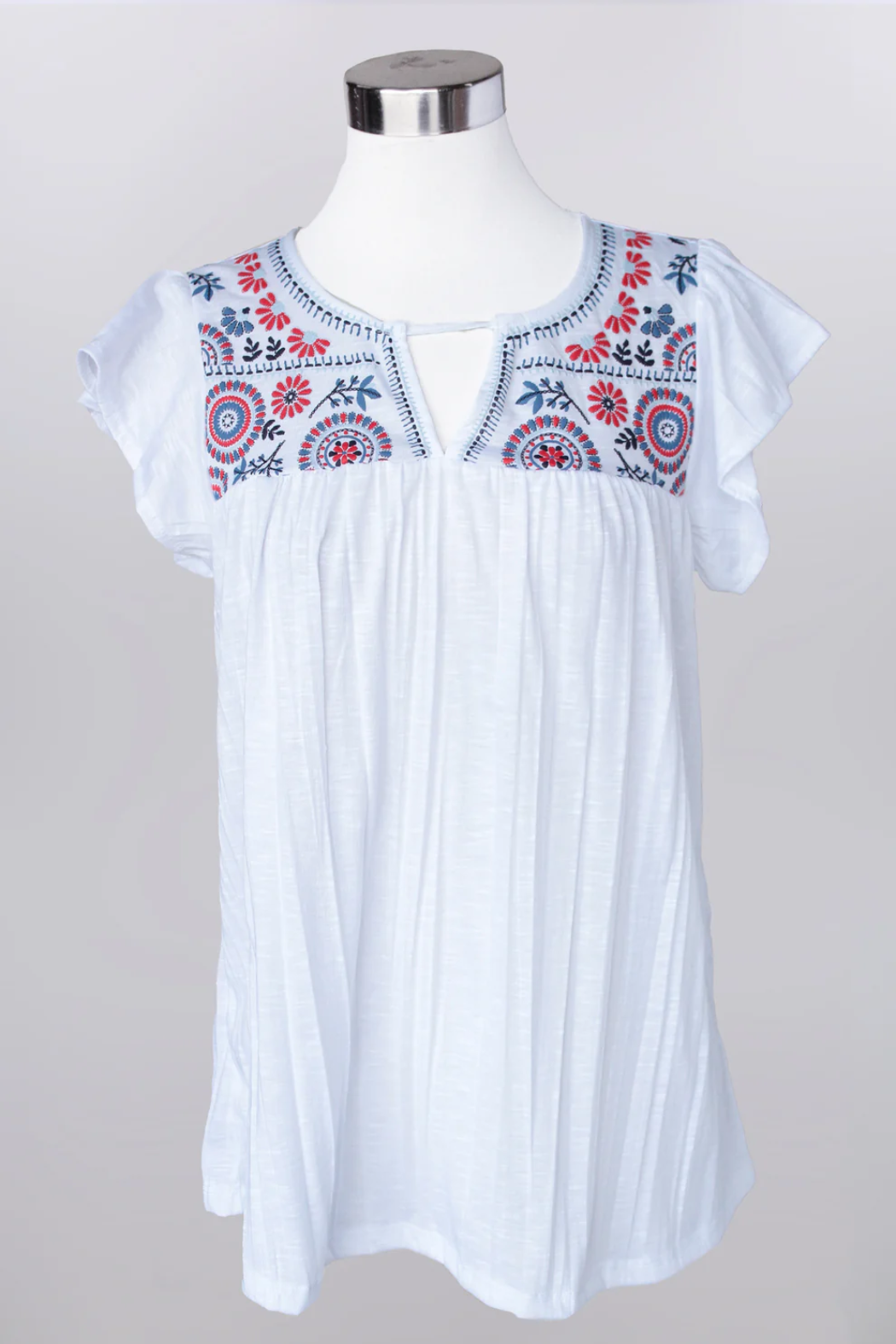 Silver Springs Peasant Top