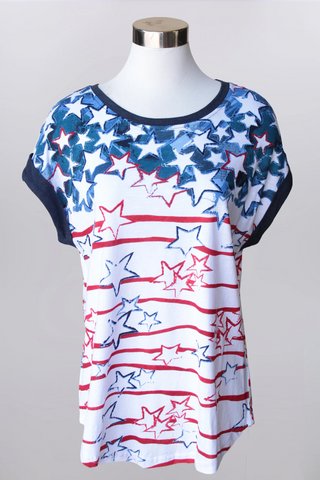 All The Stars Star Print Top