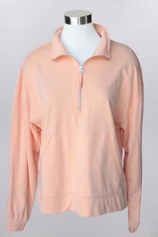 Glow Mineral Washed Quarter Zip Pullover