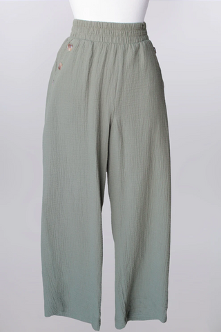 Linger Cropped Gauze Pants