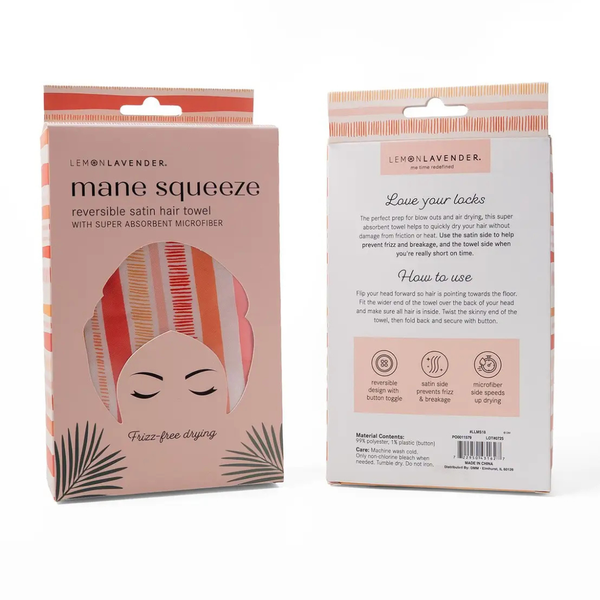 Mane Squeeze Reversible Satin Hair Towel