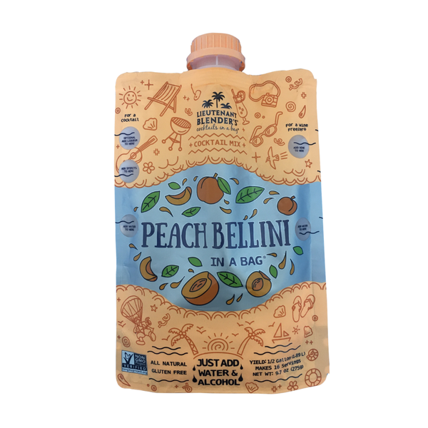 Lieutenant Blender's Cocktail Mixes - Peach Bellini in a Bag