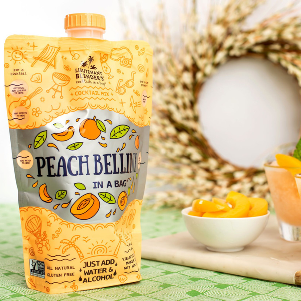Lieutenant Blender's Cocktail Mixes - Peach Bellini in a Bag