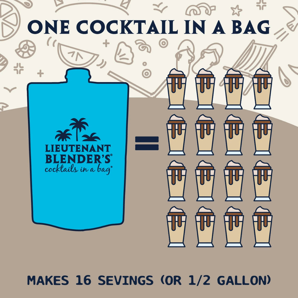 Lieutenant Blender's Cocktails Mixers - Mudslide in a Bag