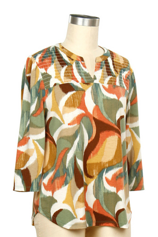 Space and Time Abstract Print Top