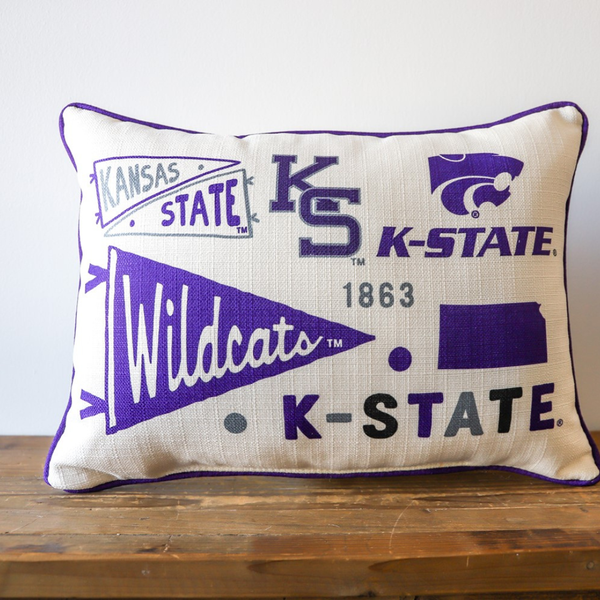 Kansas State Collegiate Cluster Pillow
