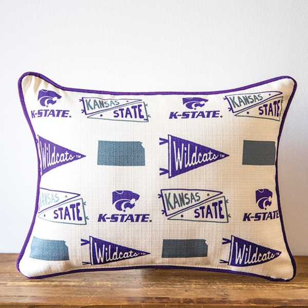 Kansas State Collegiate Cluster Pillow