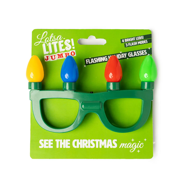 Lotsa LITES! Jumbo Flashing Holiday Glasses