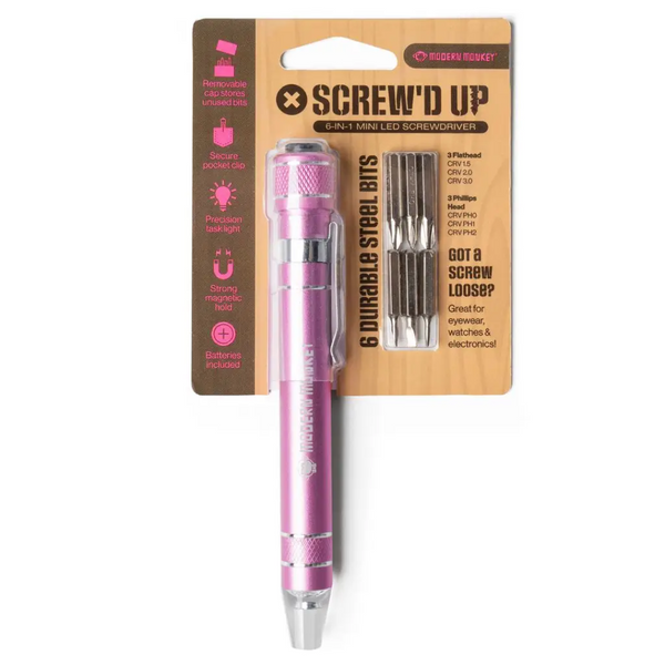 Modern Monkey Screw'd Up 6 in 1 Screwdriver