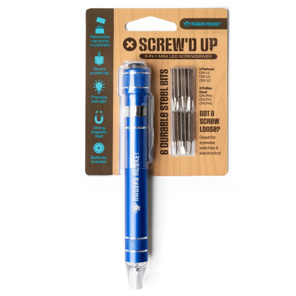 Modern Monkey Screw'd Up 6 in 1 Screwdriver