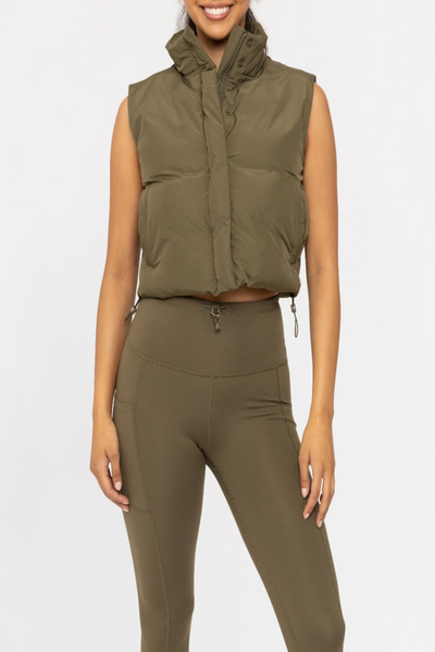 Trek Cropped Puffer Vest