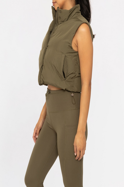 Trek Cropped Puffer Vest