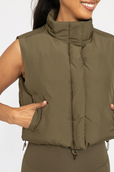 Trek Cropped Puffer Vest